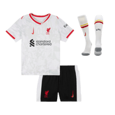 Liverpool Auswärts-Fußballtrikot-Set 2024/25 für Kinder (Trikot + Shorts + Socken)